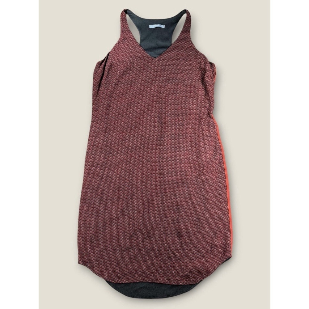 Octavia Large Red Black Geometric Knit Sleeveless‎ Shift Tunic Casual Dress L